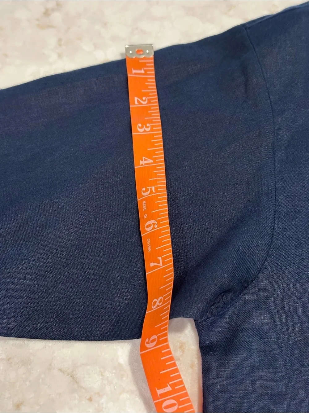 Everlane navy linen top - Picture 7 of 10
